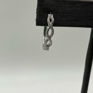 Sterling Silver Infinity Hoop Earrings